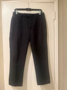 Ermenegildo Zegna Men’s 3/4 Cropped Wide Leg Trousers (Black)